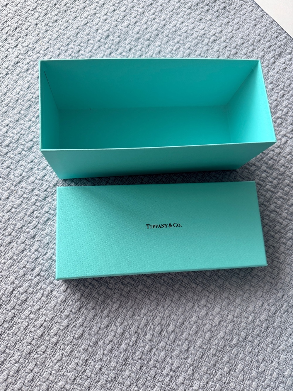 Tiffany & Co. Robin's Egg Blue Jewelry Box with Lid